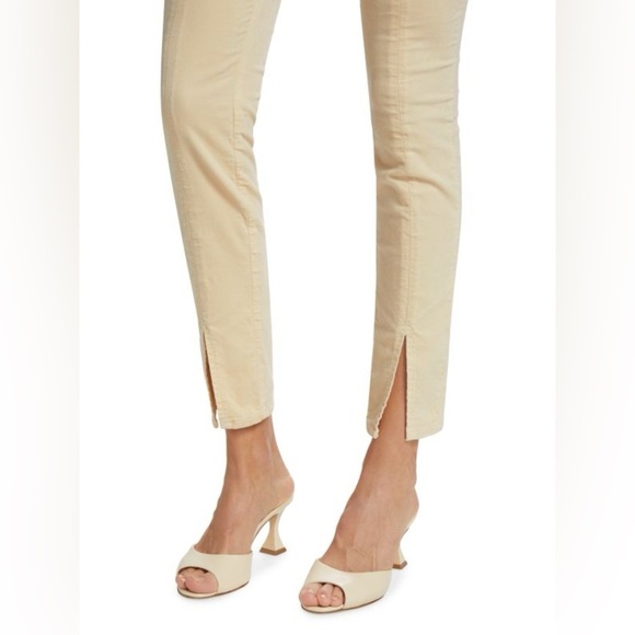 L'AGENCE Jyothi Velvet High Rise Split-Ankle Jeans Champagne Womens Sz 25 NWOT - Picture 4 of 10